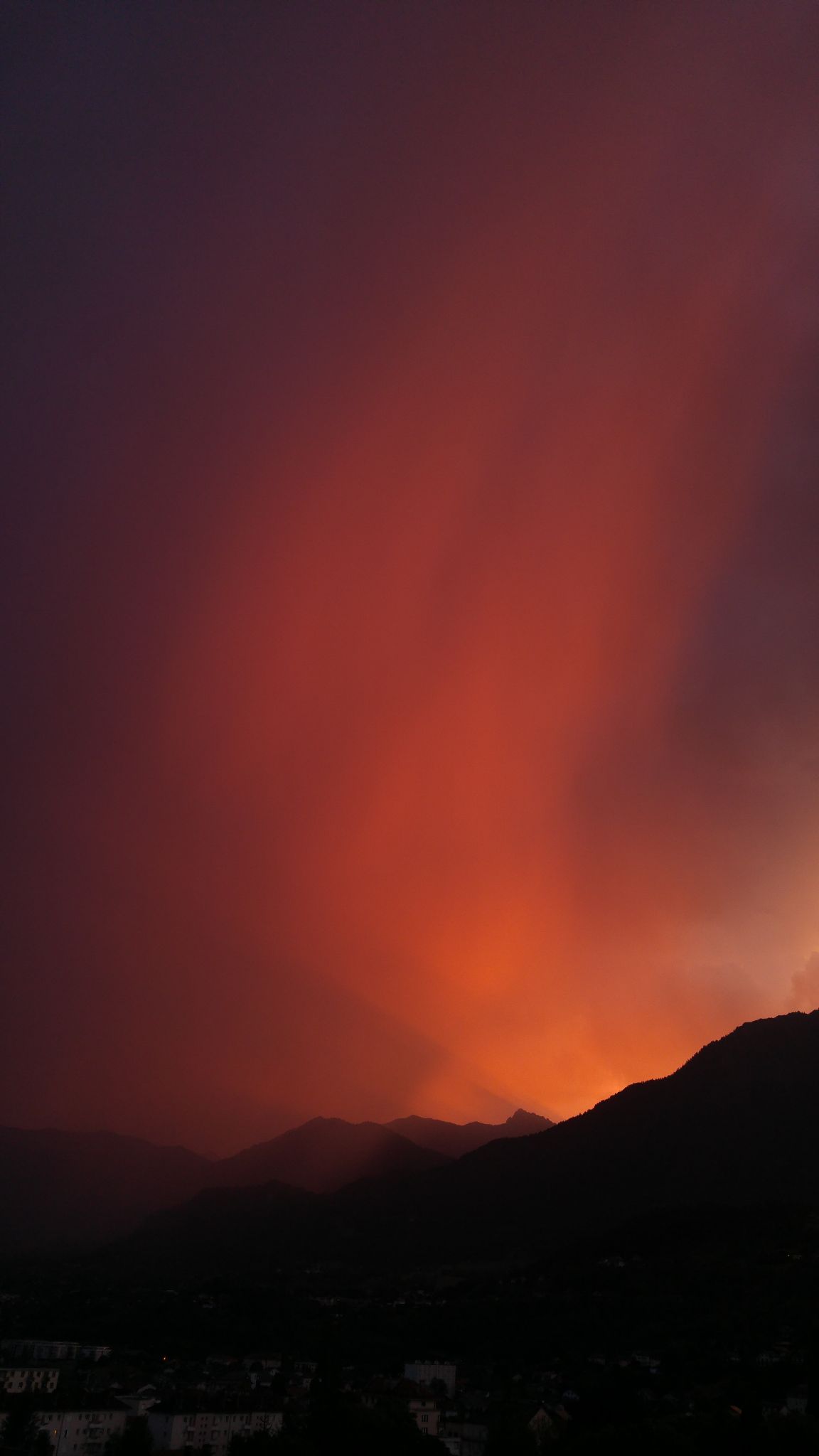 2018-07-15 Coucher de soleil sur les Bauges 2