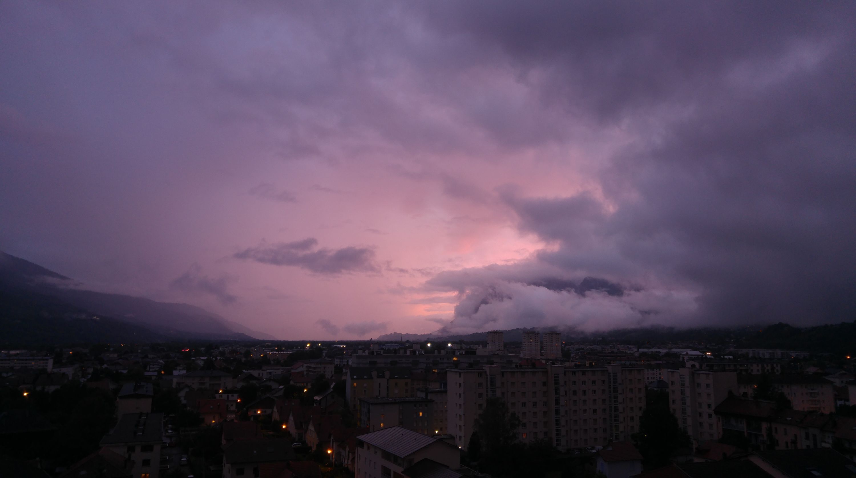2019-08-20 Coucher de soleil sur la Combe de Savoie