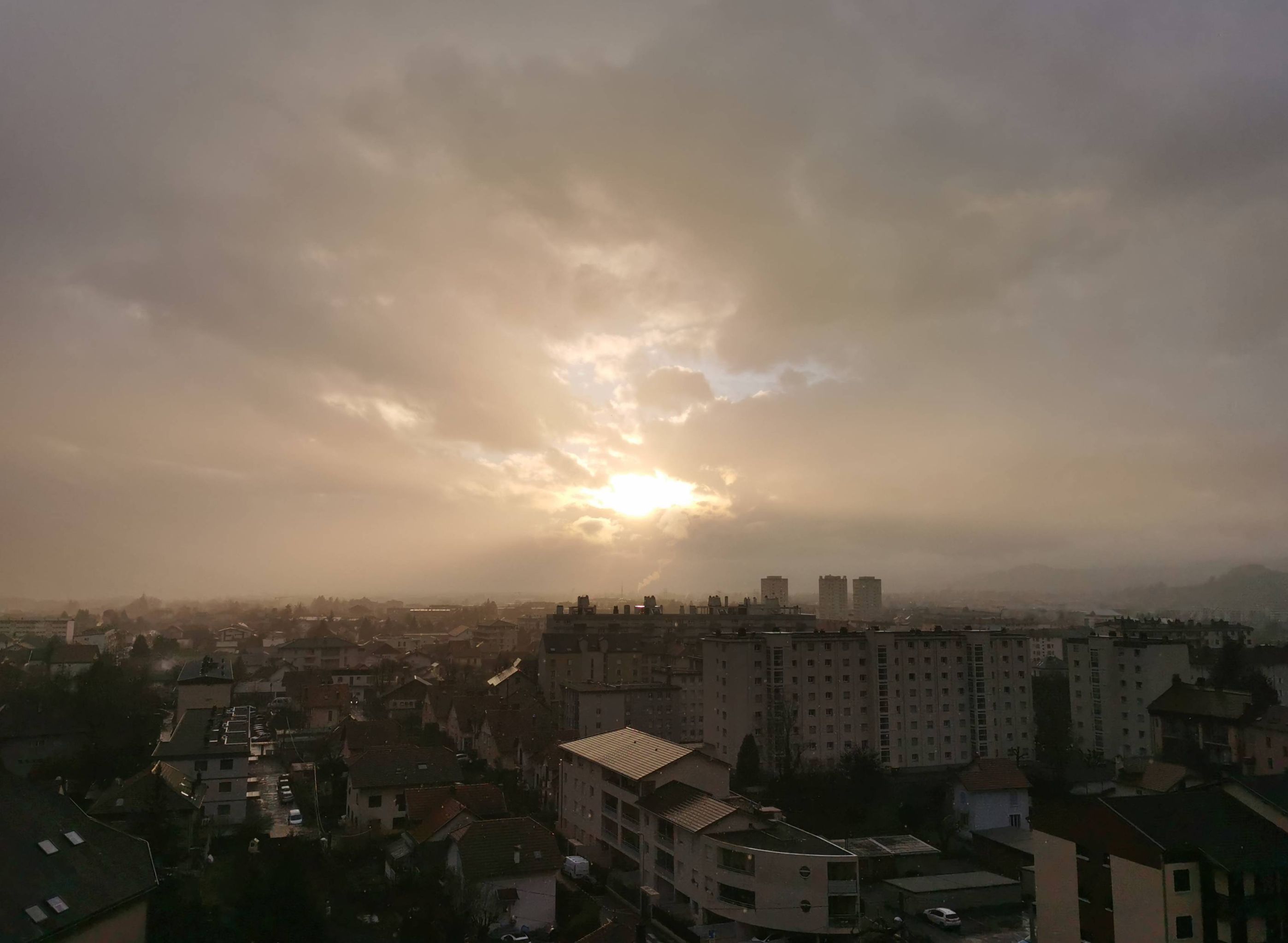 2023-01-13 Coucher de soleil sur la Combe de Savoie