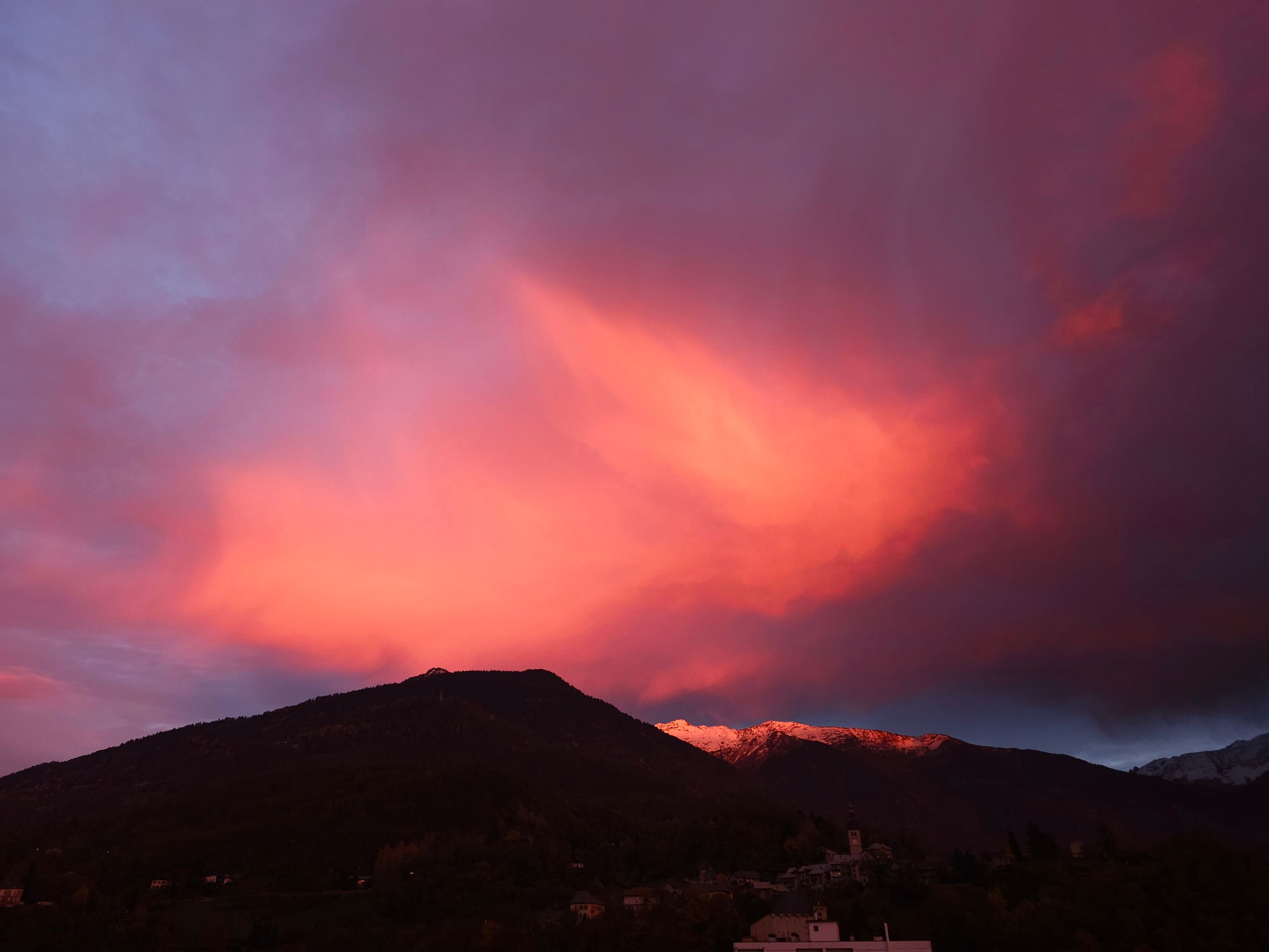 2025-11-10 Coucher de soleil sur la Tarentaise