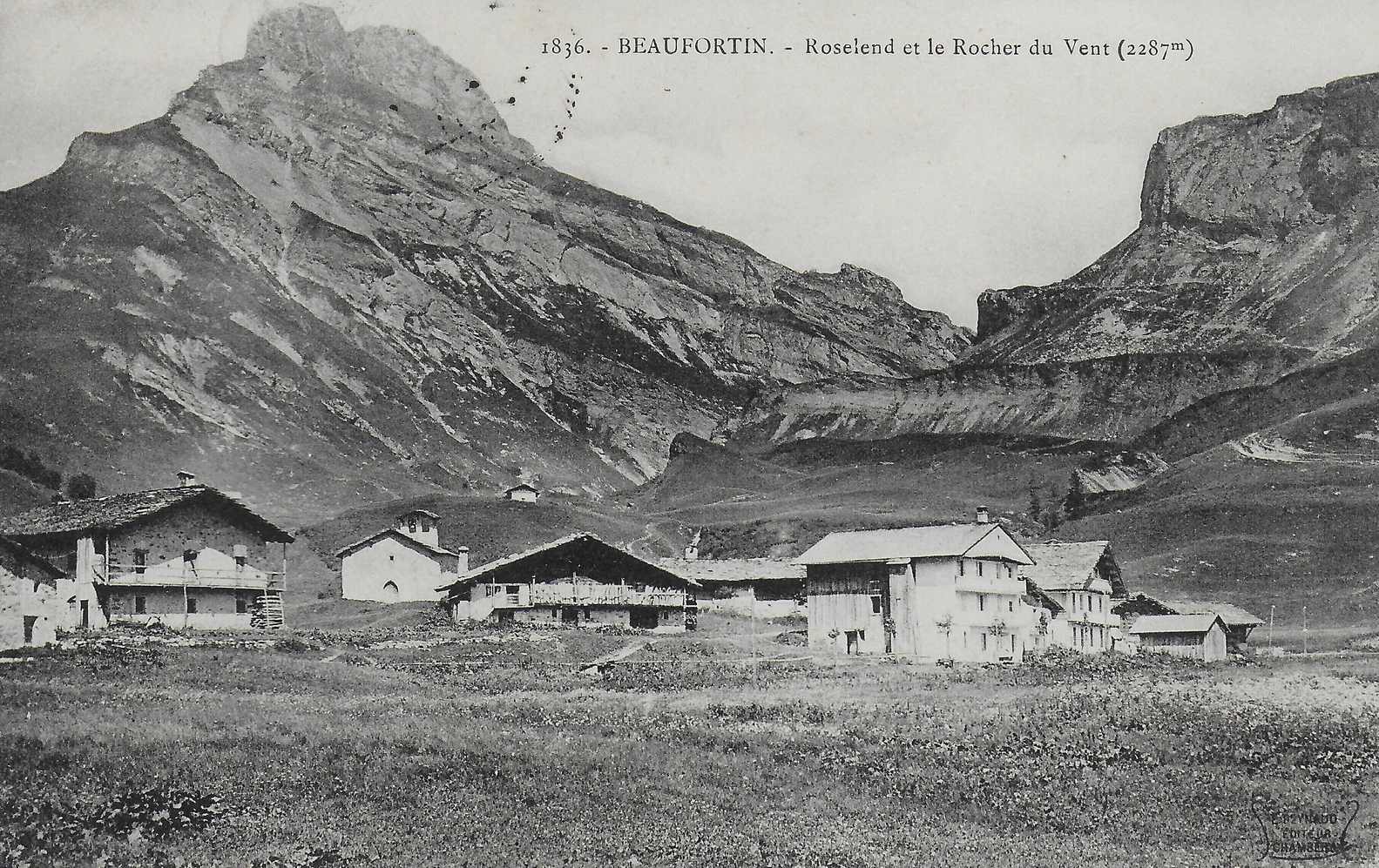 Village de Roselend vers 1910