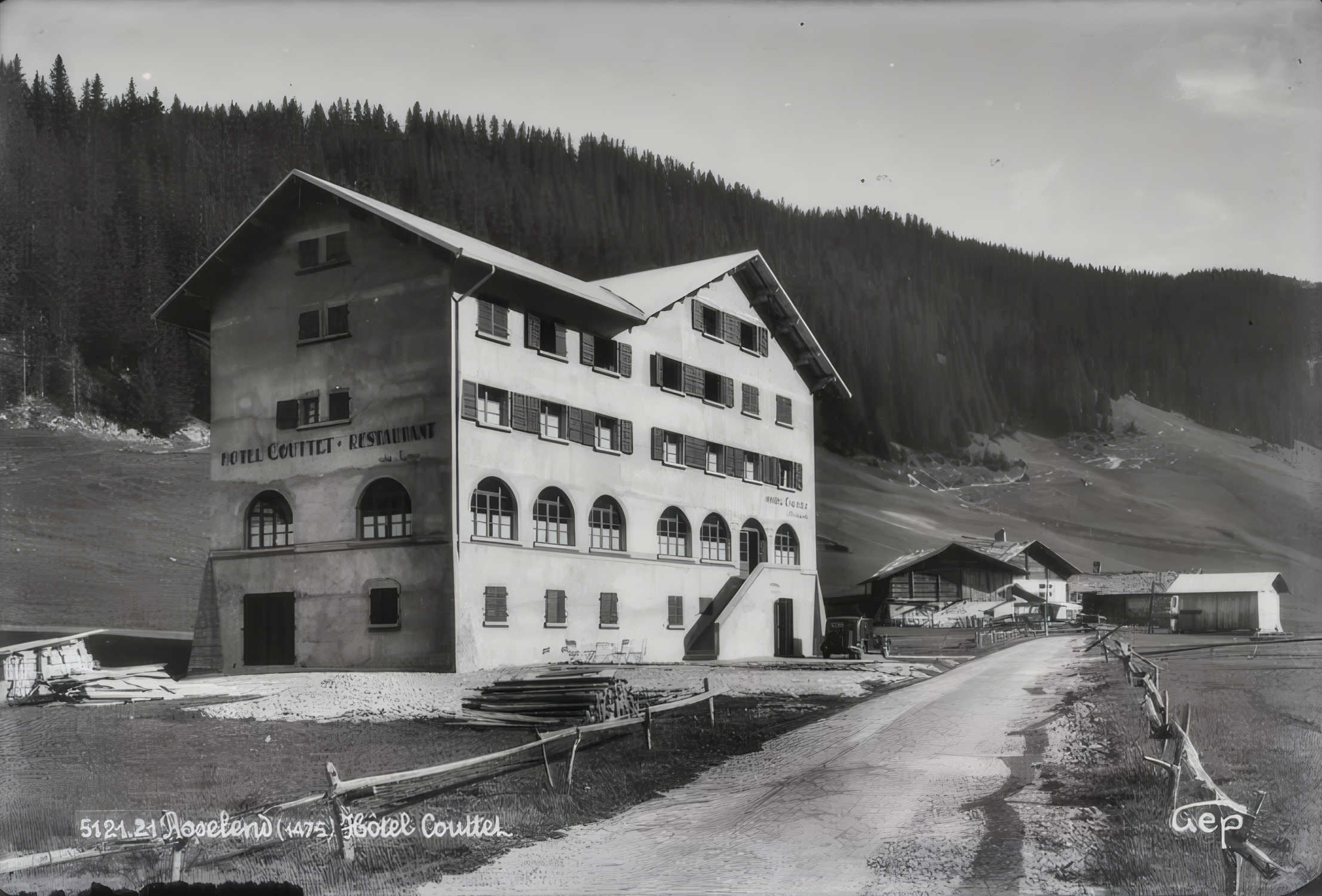 L’hôtel Couttet en 1937