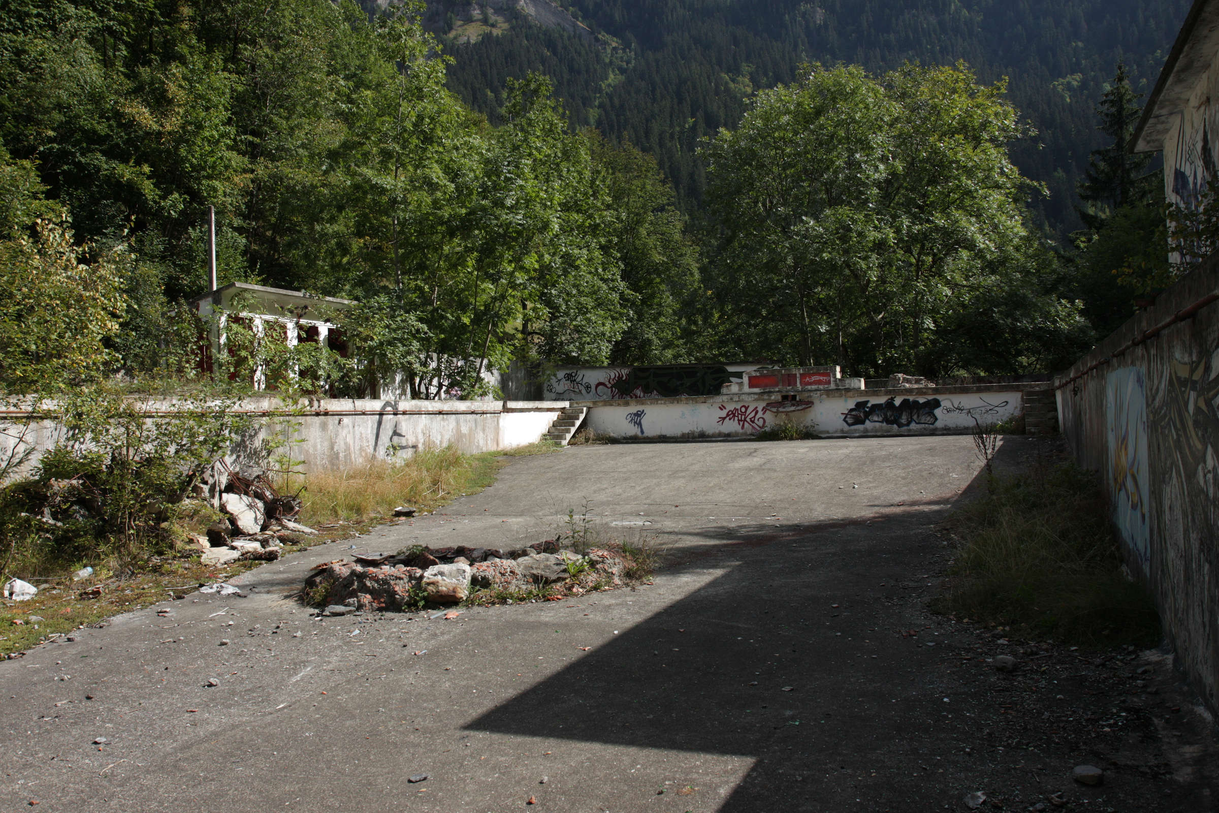 Le bassin de la piscine en 2009
