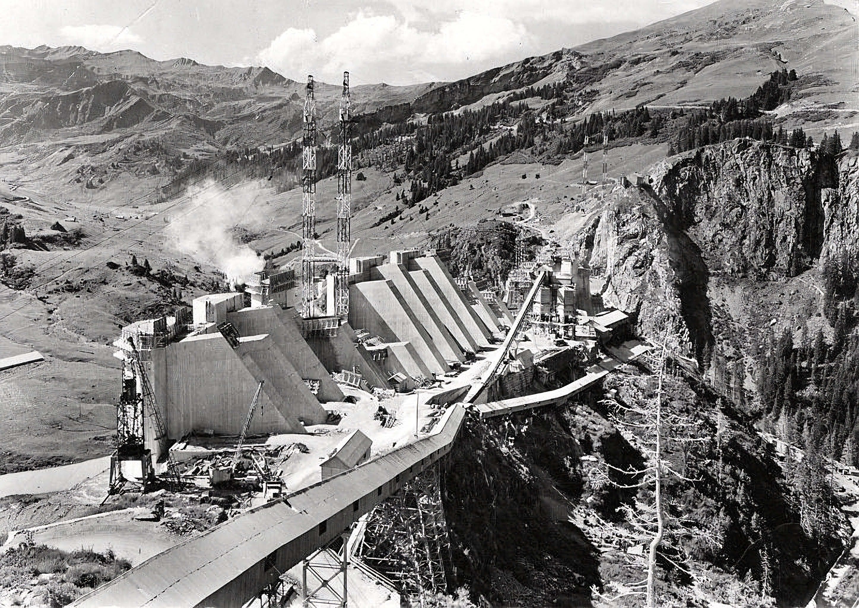 Vue de la construction côté Méraillet