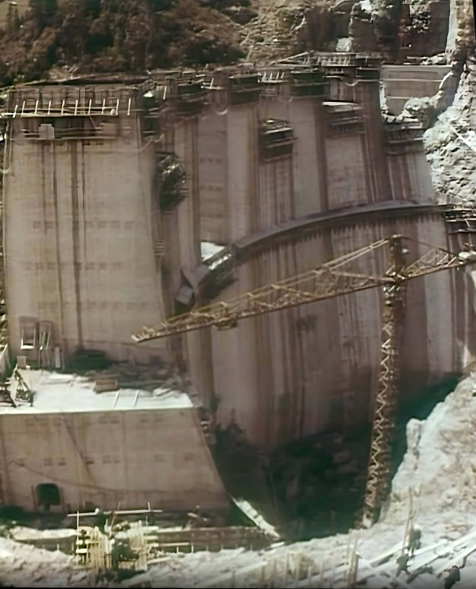 Construction barrage roselend fondations voute