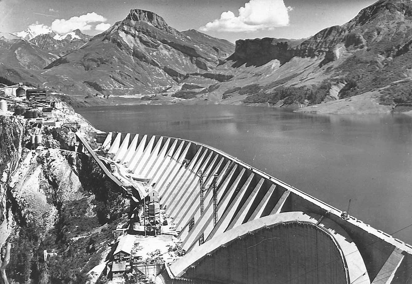Vue du chantier côté belvédère col du pré