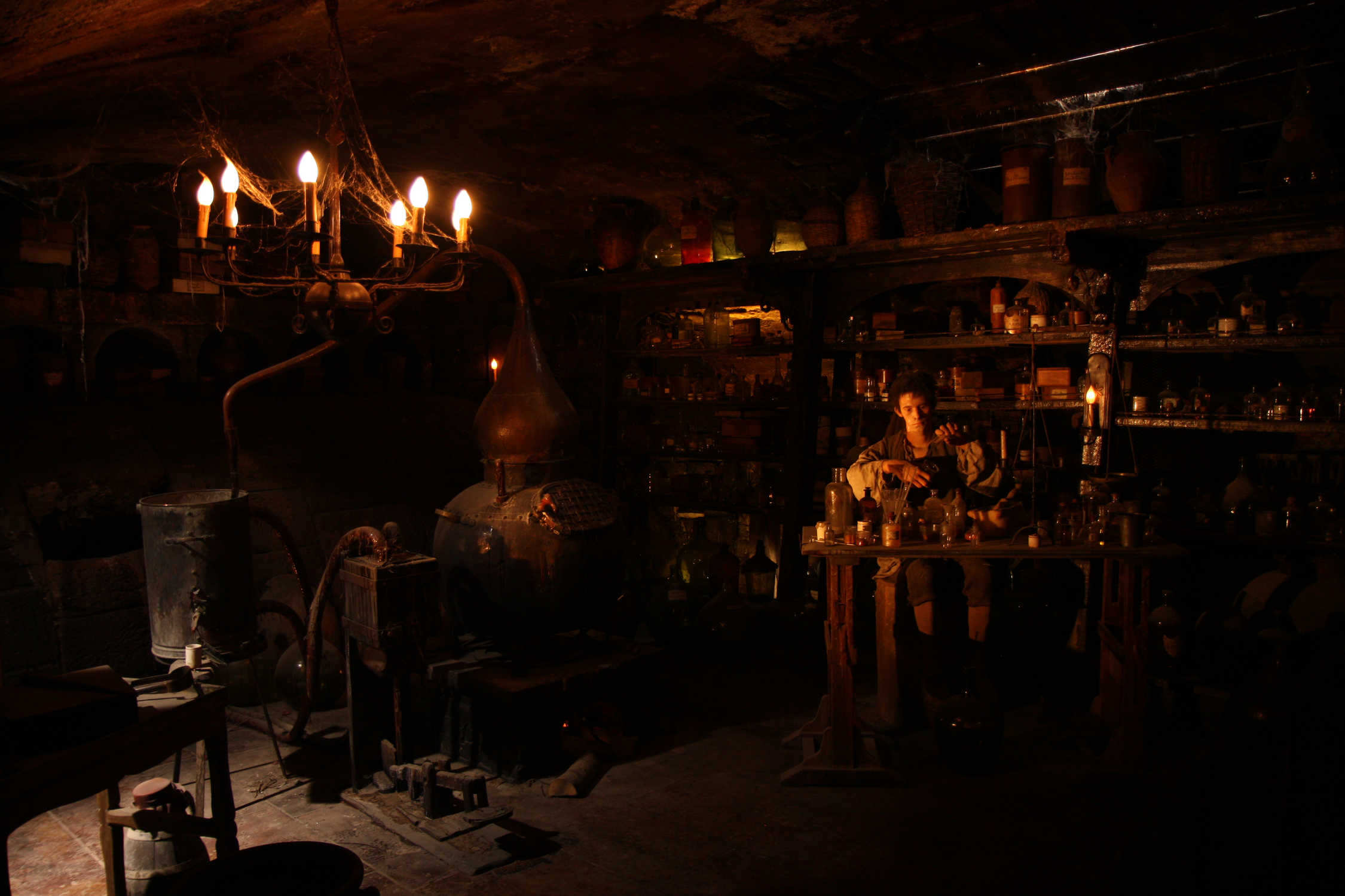 Scène grandeur nature de décor du film Le Parfum