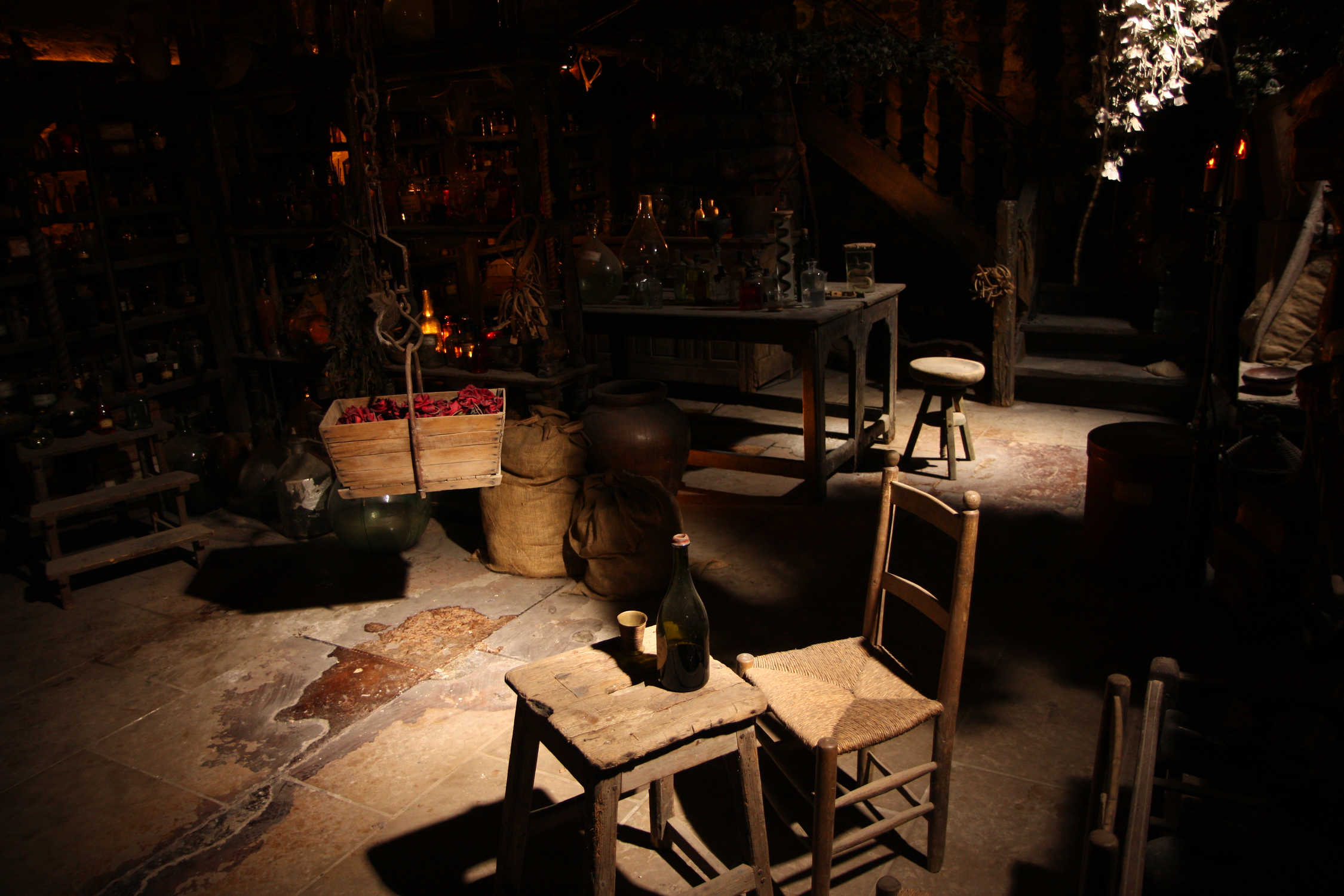 Scène grandeur nature de décor du film Le Parfum