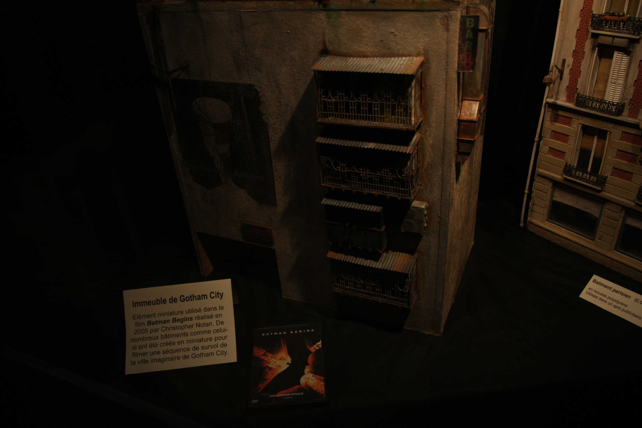 Maquette d’un bâtiment pour Batman le film