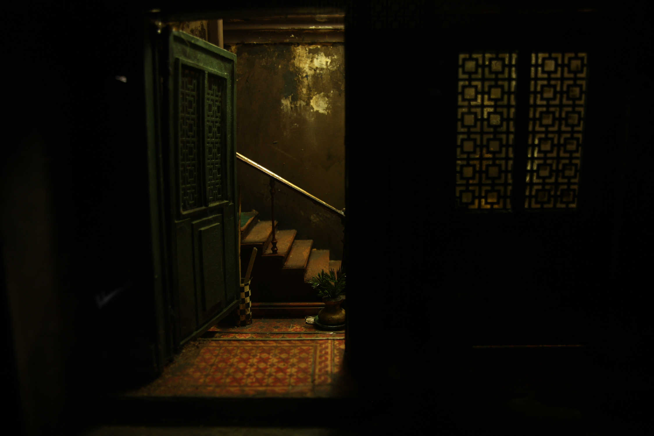 Maquette d’une entrée et d’un escalier