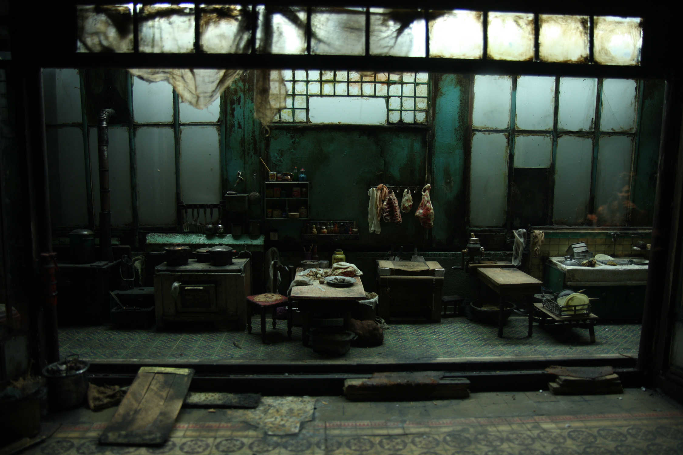 Maquette d’une vieille cuisine