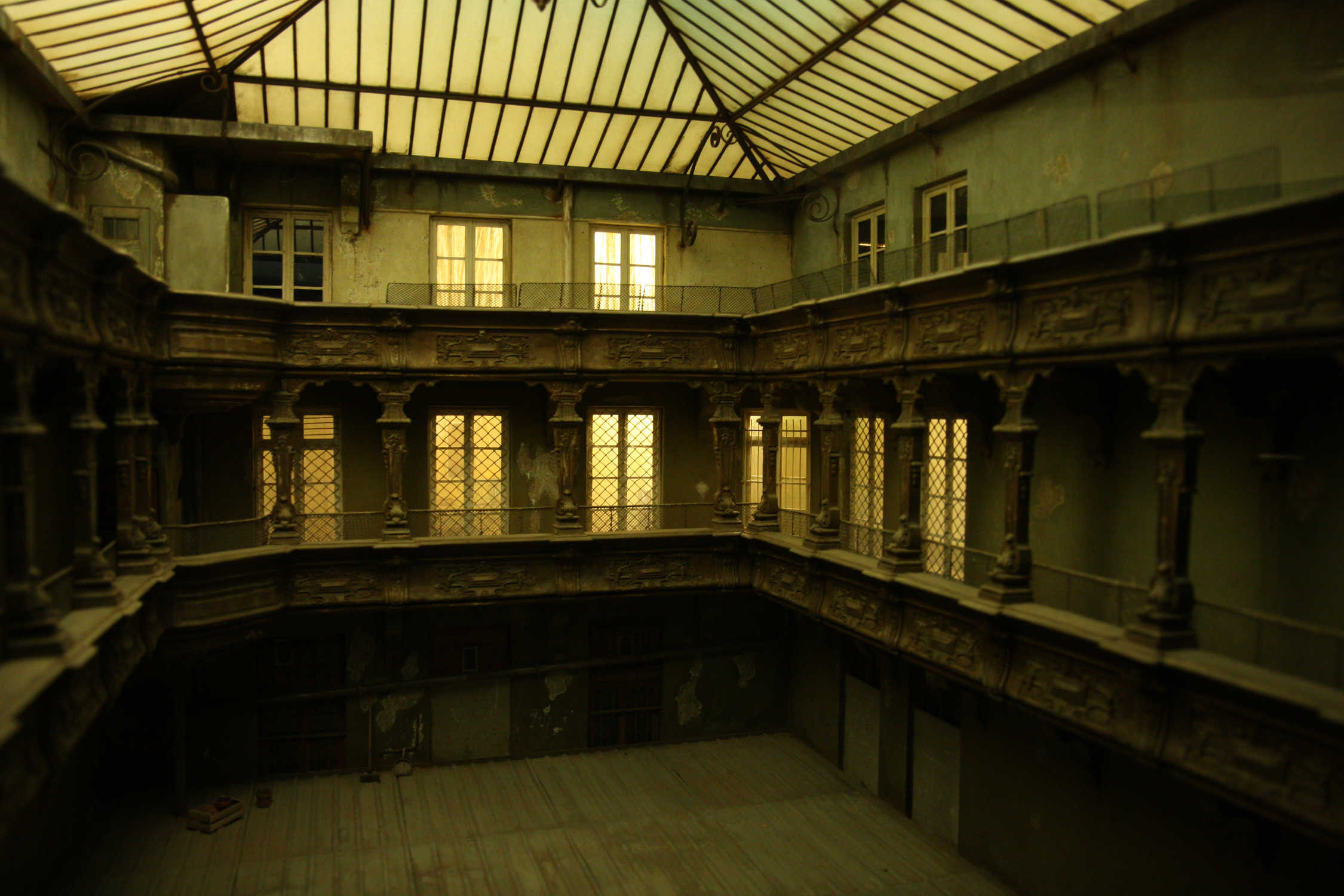 Maquette d’une cour intérieure