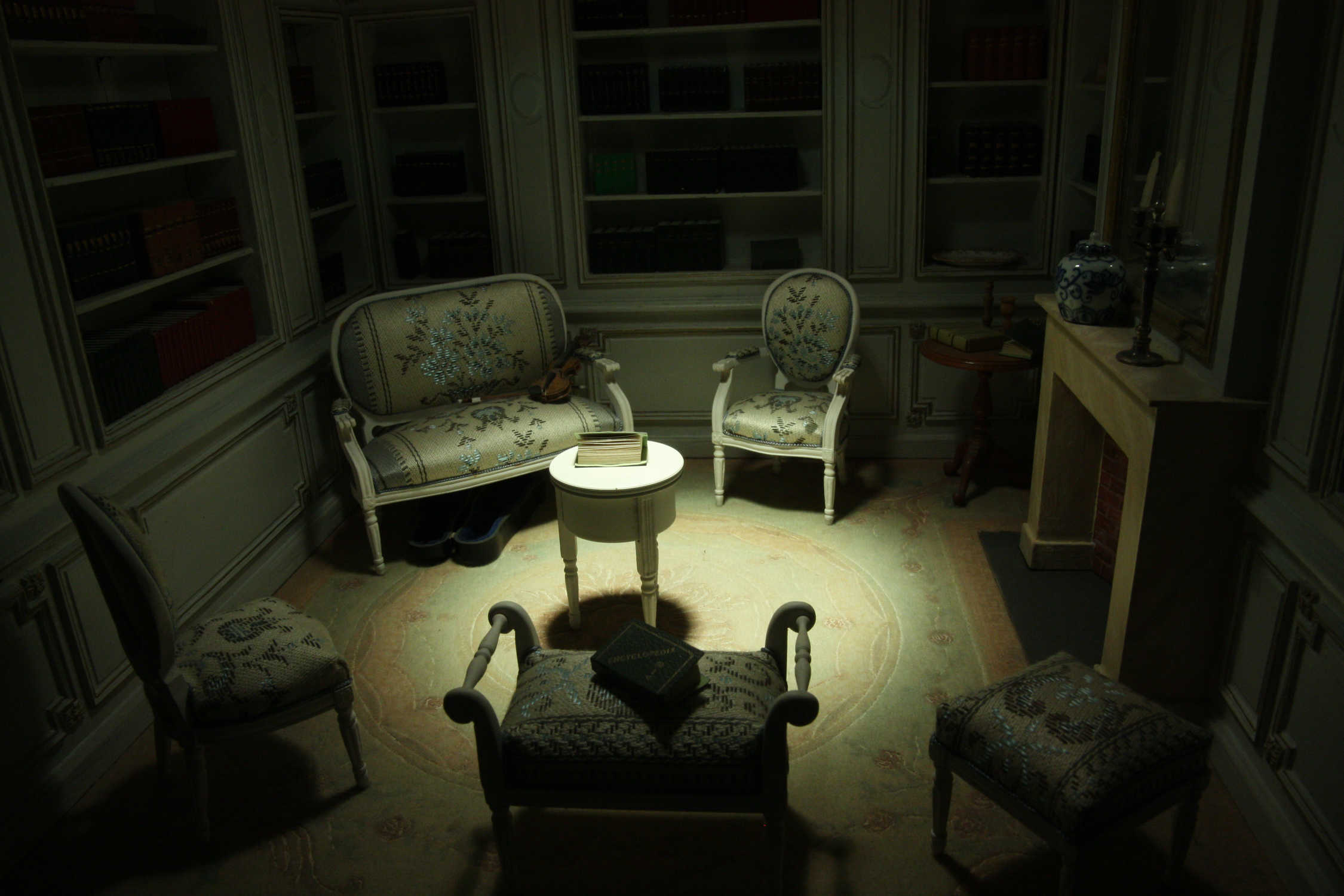 Maquette d’un salon bourgeois