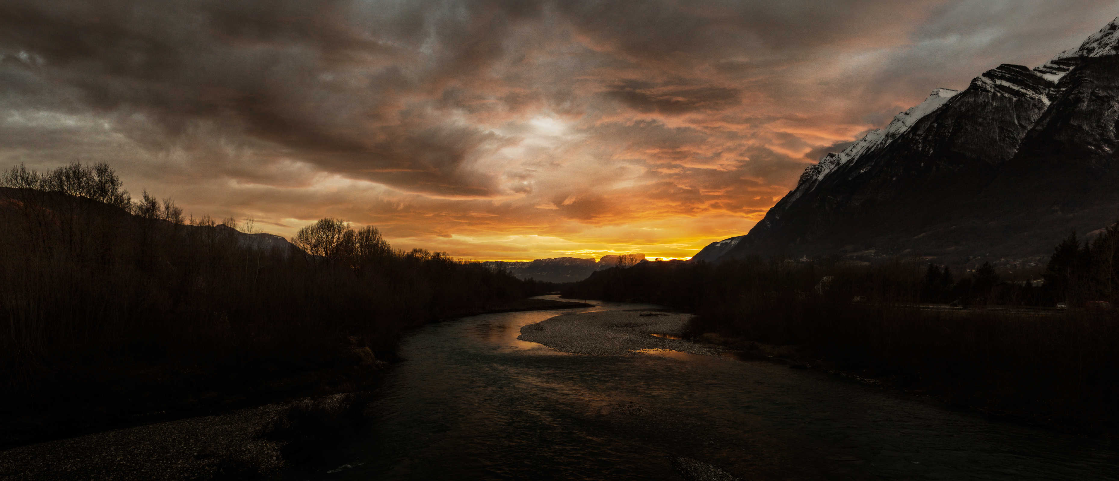 Coucher de Soleil d'Hiver sur Frontenex