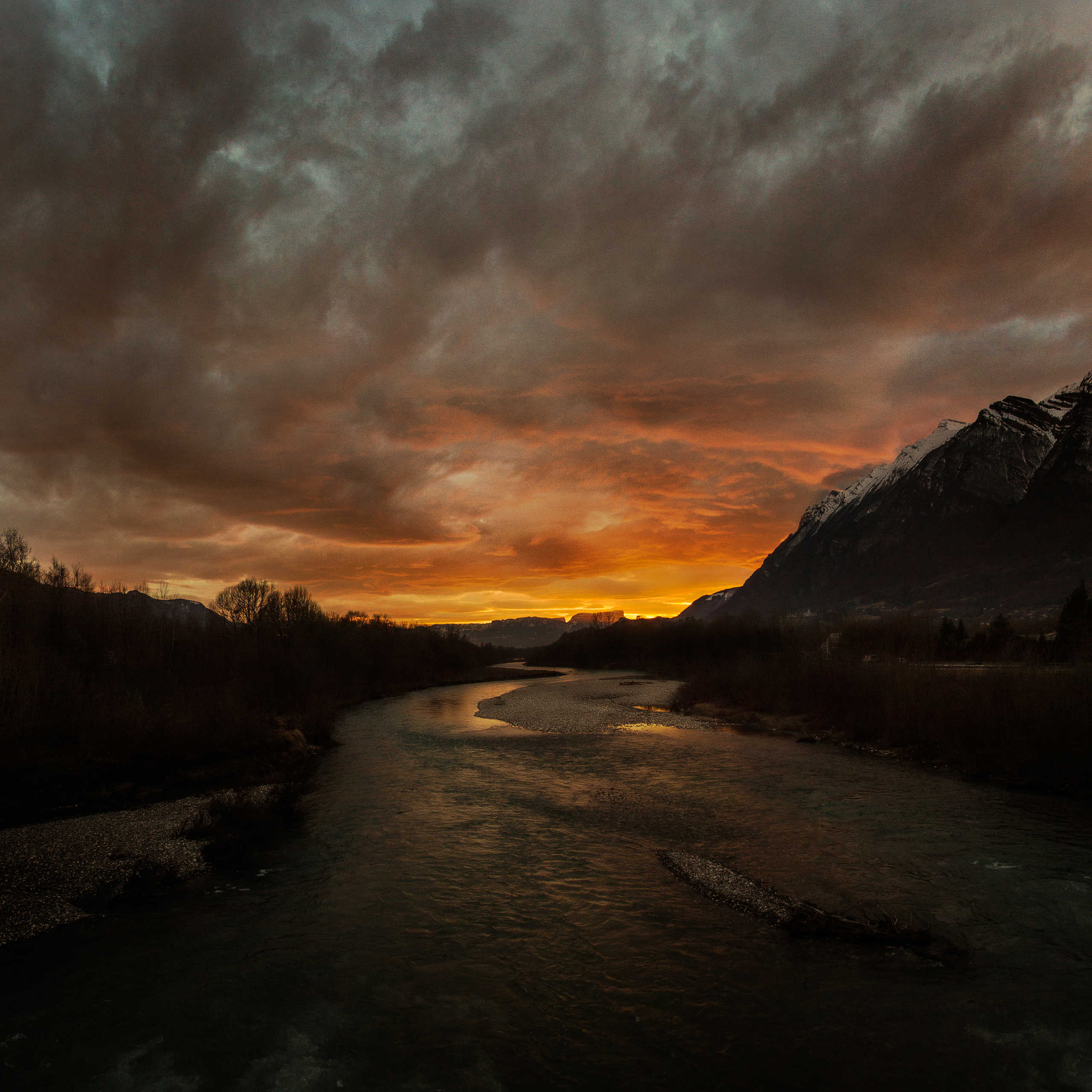 Coucher de Soleil d'Hiver sur Frontenex