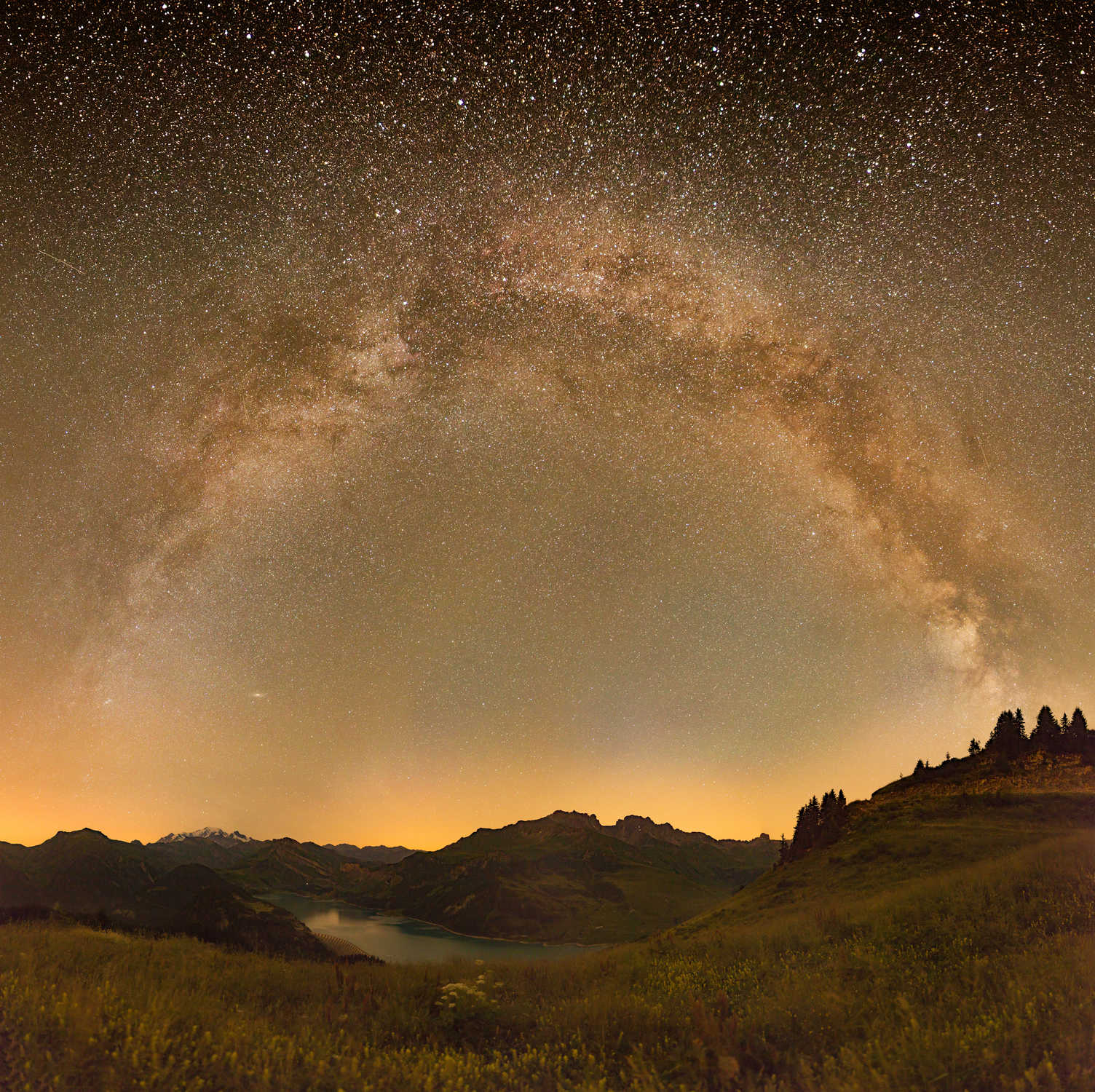 La Voie Lactée sur Roselend - Beaufortain