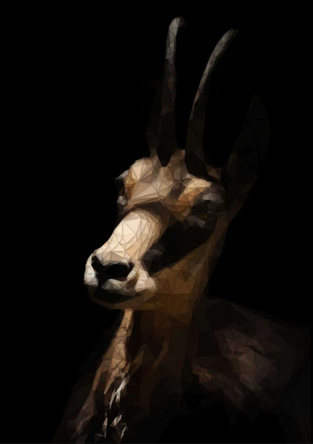 Low Poly Chamois 1