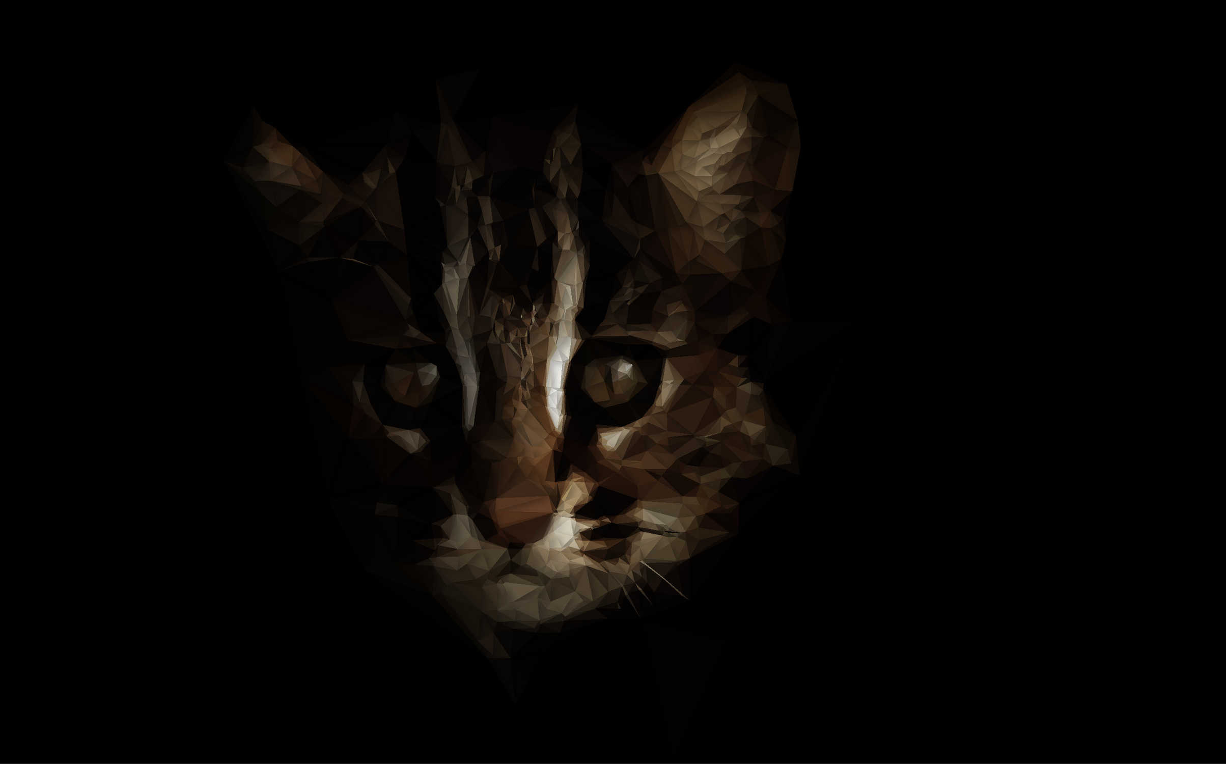 Low Poly Chat Léopard