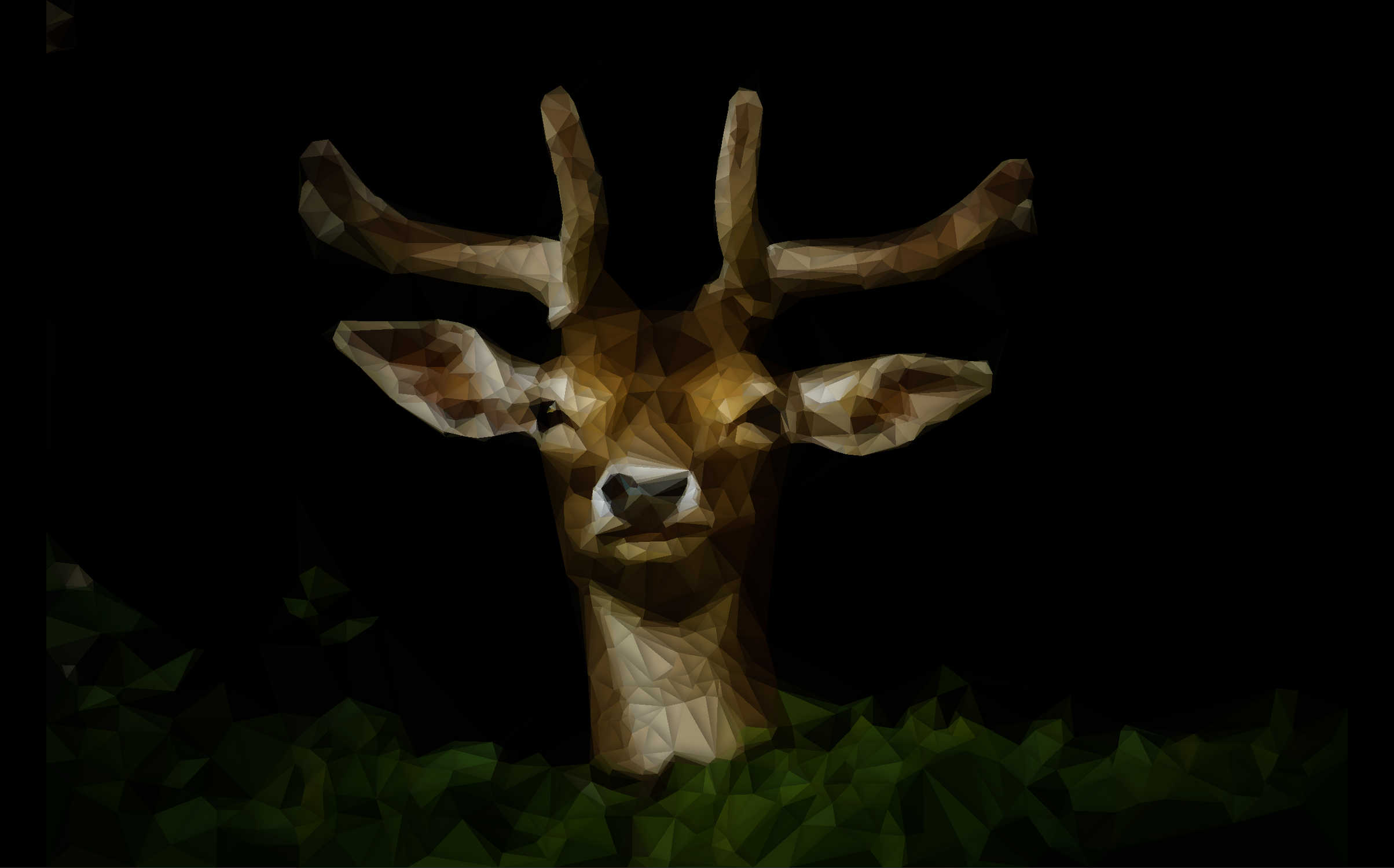 Low Poly Cerf Sika